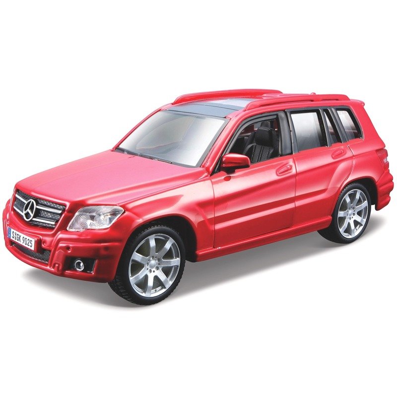Modelauto Mercedes Benz GLK Klasse - rood - 12 cm - schaal 1:32 - speelgoed auto schaalmodel