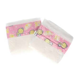 Poppenluiers - 2x - multikleur - stof/kunststof - 13 x 11 cm - poppenaccessoires