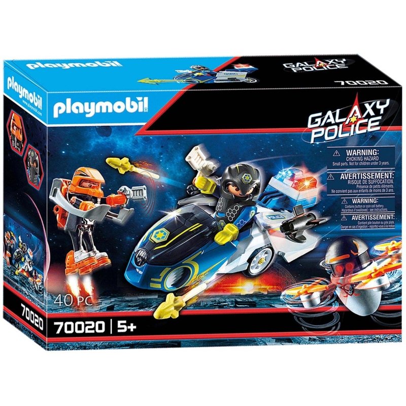 Galaxy Police - Galaxy politiemotorfiets Constructiespeelgoed