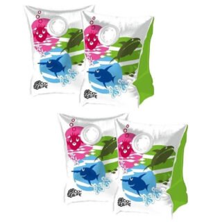 Beco Sealife zwembandjes - 2x paar- gekleurd - maat 00 - tot 15 kg - zwemvleugels