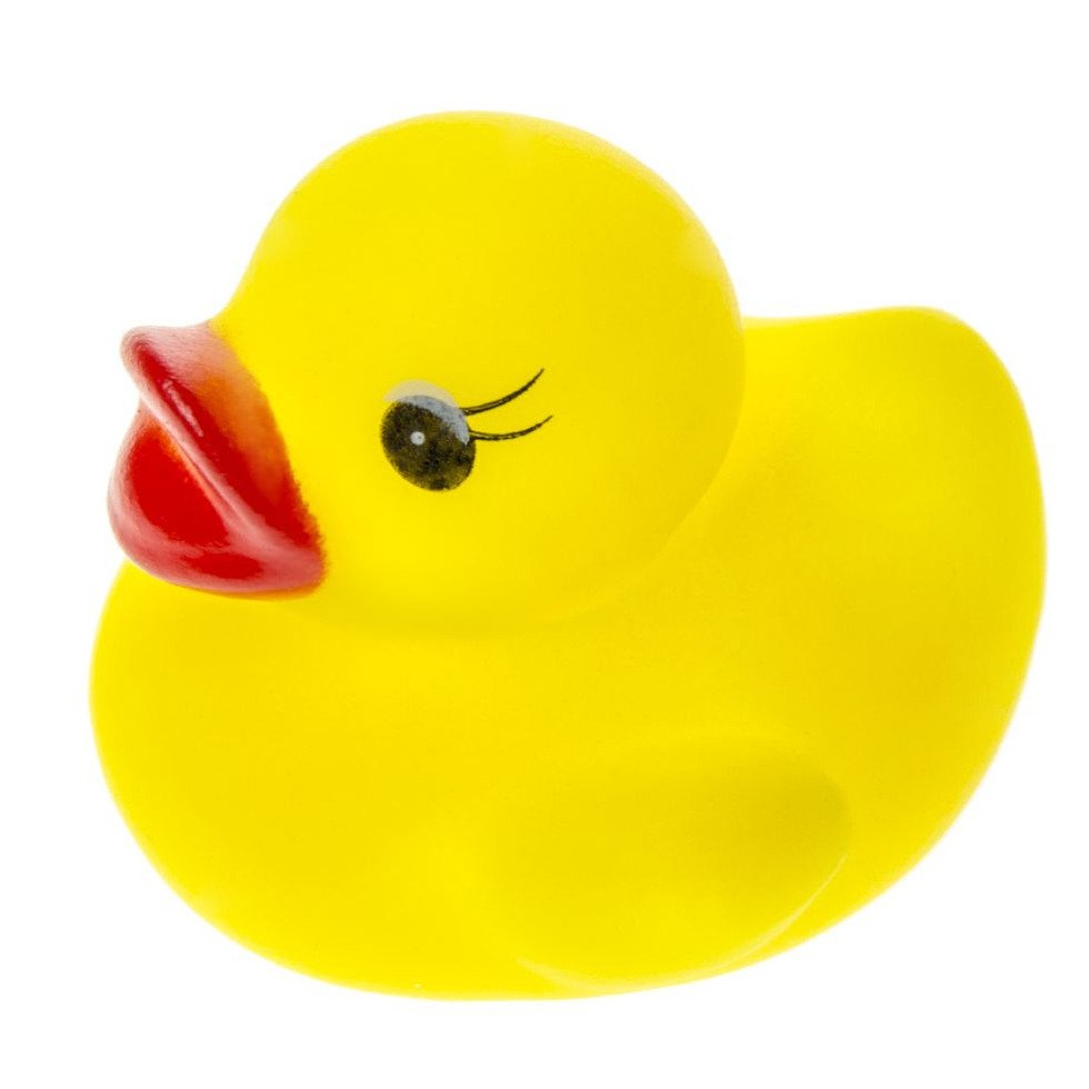 Duckiez Badeendjes - 12x stuks - geel - mini formaat - 3 cm - badspeeltje
