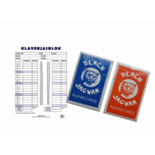 Scoreblok Klaverjassen - 50 vellen - met speelkaarten - Kaartspellen - Opschrijfblok
