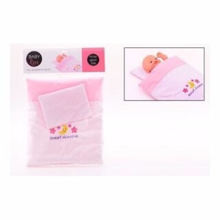 Johntoy Poppen speelgoed - deken en kussen - beddengoed - meisjes