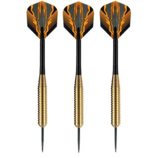 3x Set van 3 dartpijlen Club Brass 26 grams
