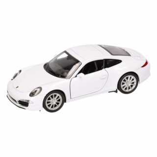 Welly Porsche modelauto - 911 Carrera S - wit - speelgoed auto - 1:36 - 12 cm