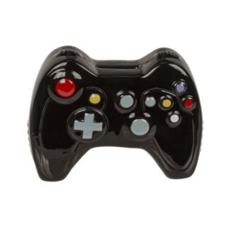Out of the Blue Spaarpot Controller - keramiek - 16 x 13 cm - zwart - spaarpot - gamen