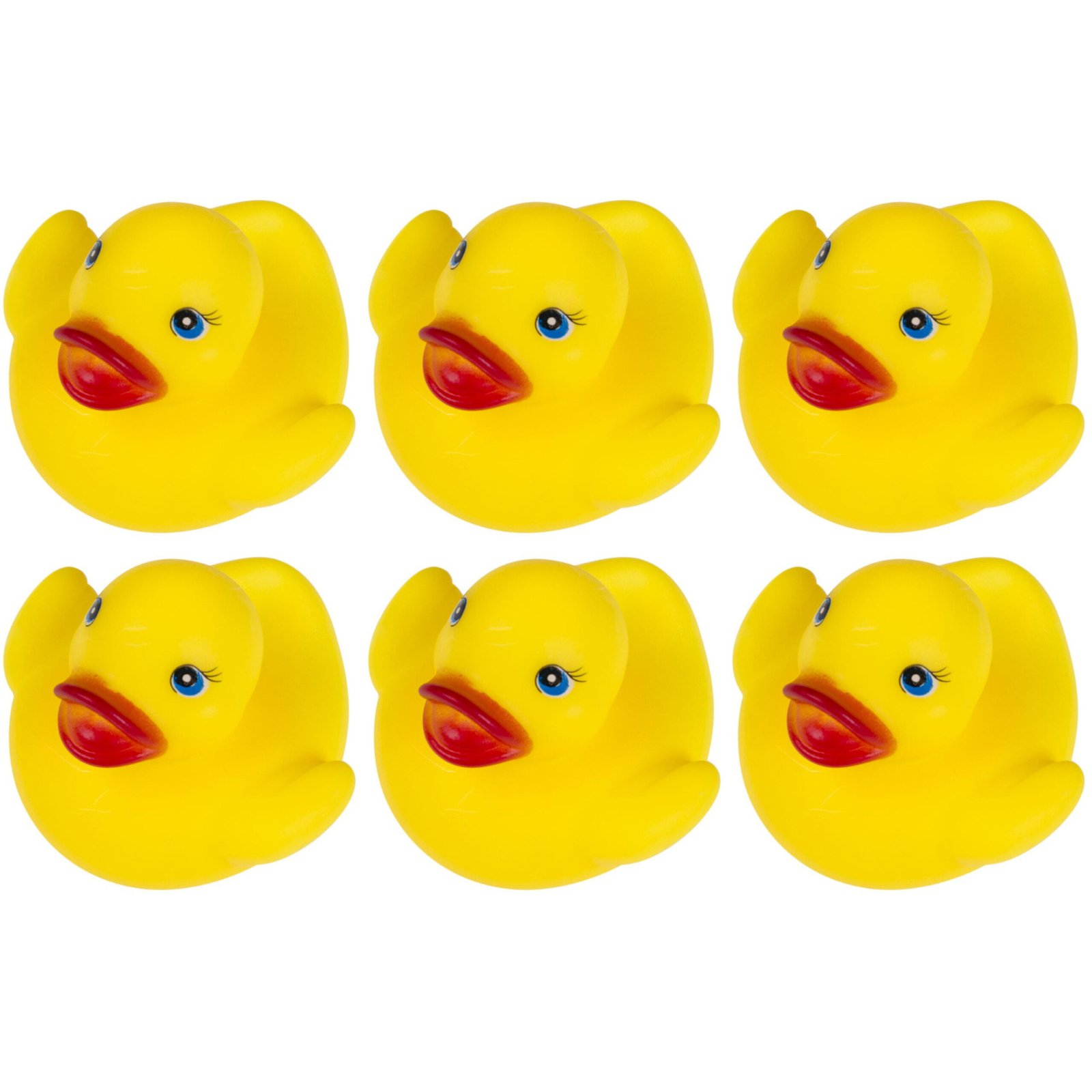 Duckiez badeendjes - 24x st - geel - 5,5 cm - badspeelgoed - Speelgoed - Badspeeltjes