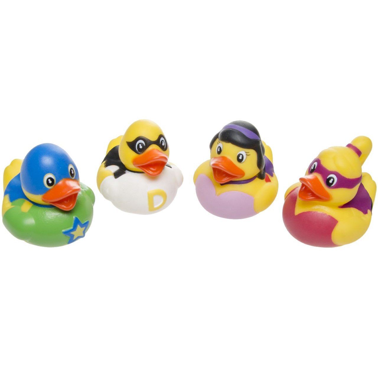 Duckiez Badeendjes - 16x stuks - superhelden - badspeelgoed - badeenden - 5 cm