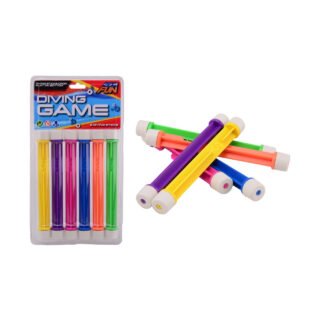 JohnToy duikstaafjes 20 cm - 6x stuks - opduik speelgoed - duikspeeltjes