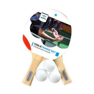 Tafeltennis set - 2 batjes en 3 balletjes - pingpong set - tafeltennisspel