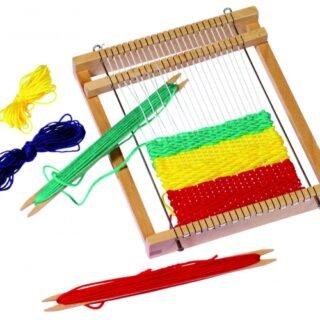 Weefgetouw 6 delig - 19 x 22 cm - speelgoed/knutselen - kinderen