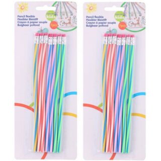 Topwrite Buigbare potloden - 14 stuks - potlood met gum - tekenen