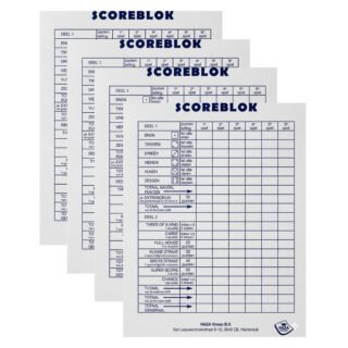 Sigel scoreblok Yahtzee 250 vellen - 4x - Dobbelspellen - Familiespelletjes