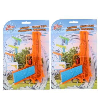 Eddy Toys Waterpistolen - 20x - waterpistool - oranje - 18 cm - kinderen