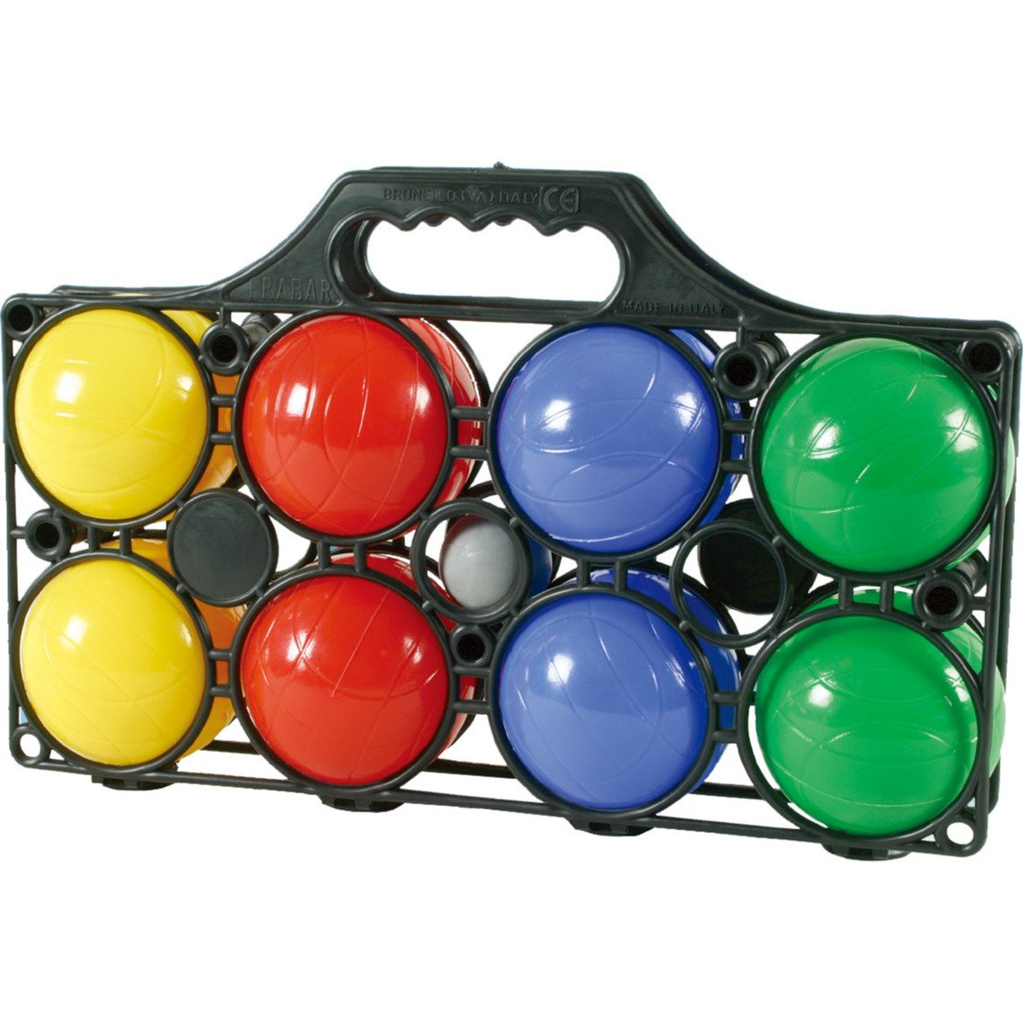 Summer Play Jeu de Boules set - 8 ballen + cochonet - in draagtas