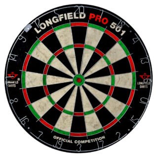 Longfield professional dartbord - 45.5 cm - hoge kwaliteit - wedstrijd bord pro 501