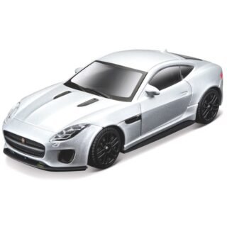 Modelauto Jaguar F-Type - geel/zwart - 9,5 cm - 1:43 - speelgoed auto schaalmodel