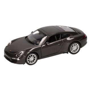 Welly Porsche modelauto - 911 Carrera S - zwart - speelgoed auto - 1:36 - 12 cm