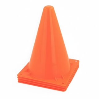 Sport/voetbal training pionnen - Set van 4x st - oranje - 20 cm - Sport - Veldsporten