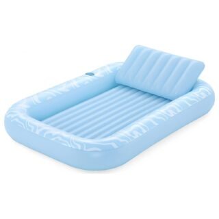 Bestway Tanning pool - L203 x B137 x H25 cm - lichtblauw - luchtbed/lounge