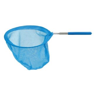 Vlindernet/insectennet - neon blauw - metaal - 86 cm