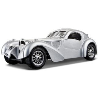 Modelauto - Bugatti Atlantic 1936 - silver - schaal 1:24 - speelgoedauto