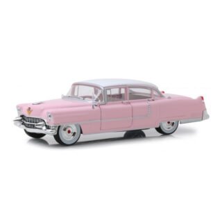 Modelauto/speelgoedauto Cadillac Fleetwood 60 - roze - 24 cm - schaal 1:24