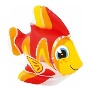 Intex opblaasbare vis - kunststof - rood/geel/oranje - 24 x 24 cm