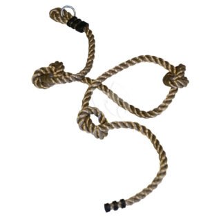 Klimtouw speeltoestel - 2 meter - kunststof - met 3 knopen - buitenspeelgoed kinderen