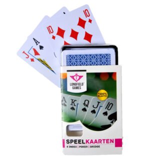 Speelkaarten - geplastificeerd papier - kunststof box - poker/bridge - Kaartspellen - Pesten/pokeren