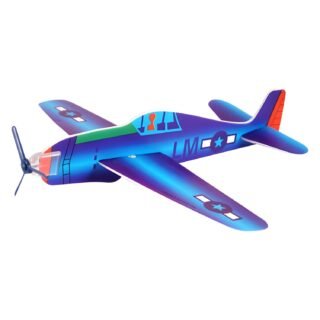 Speelgoed luchtmacht vliegtuigen Airgliders - Mustang - echt vliegend - uit Amerika - 19 cm