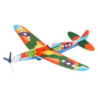 Speelgoed luchtmacht vliegtuigen Airgliders - Airacobra - echt vliegend - uit Amerika - 19 cm