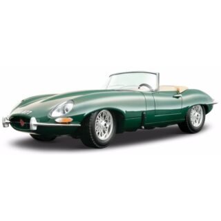 Modelauto - Jaguar E-type - groen - schaal 1:18 - speelgoedauto