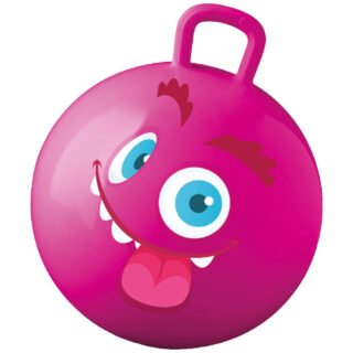 Skippybal met Smile Emoticon - roze - 50 cm - buitenspeelgoed voor kinderen
