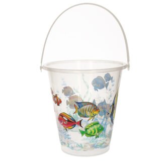 Summer Play Strandemmer - vissen print - handvat - 23 x 22 cm - strandspeelgoed