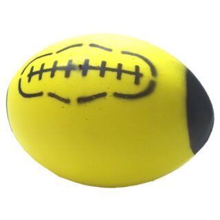 T&F Creations rugby bal - geel - foam - 24 cm - sport ballen - American football - schuimrubber