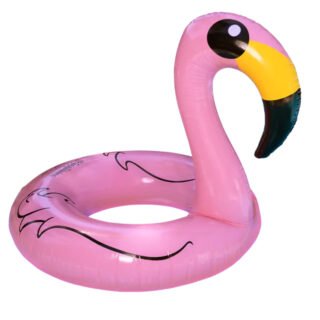 Opblaasbare zwemband/zwemring - roze - flamingo - 110 cm - zwemmen
