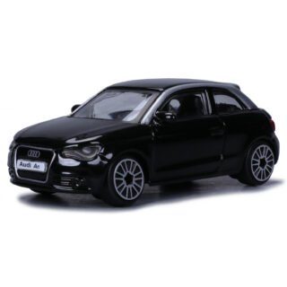 Modelauto - Audi A1 2010 - zwart - 9 cm - schaal 1:43 - speelgoedauto