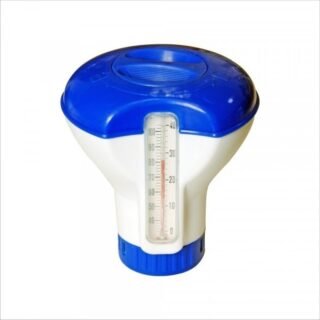 Zwembad chloordrijver - met thermometer - voor 20 grams chloortabletten - zwembaden