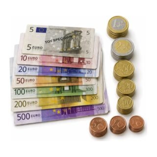 Speelgeld set euro - papier / kunststof - biljetten en munten - speelgoed geld