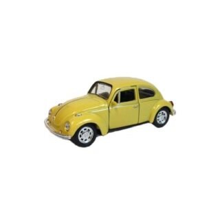 Welly Volkswagen Kever speelgoedauto - geel - metaal en plastic - modelauto