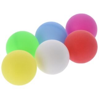 Tafeltennisballen setje - 6x balletjes - kunststof - mix kleuren - pingpong balletjes
