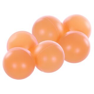 Tafeltennisballen setje - 6x balletjes - kunststof - oranje - pingpong balletjes