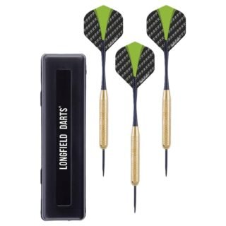 Longfield Darts Dartpijlen - setje 3x stuks - 21 grams - messing/staal/pvc - darten