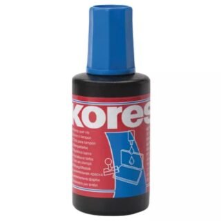 Kores Inkt - flesje navulling voor stempelkussens - blauw - 27 ml