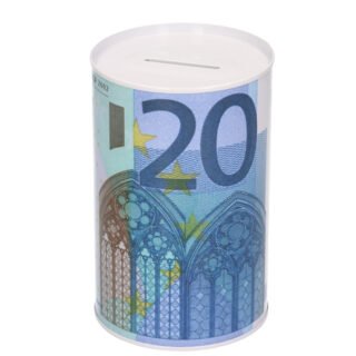 Spaarpot - 20 euro biljet - 8 x 13 cm - Blikken spaarpotten