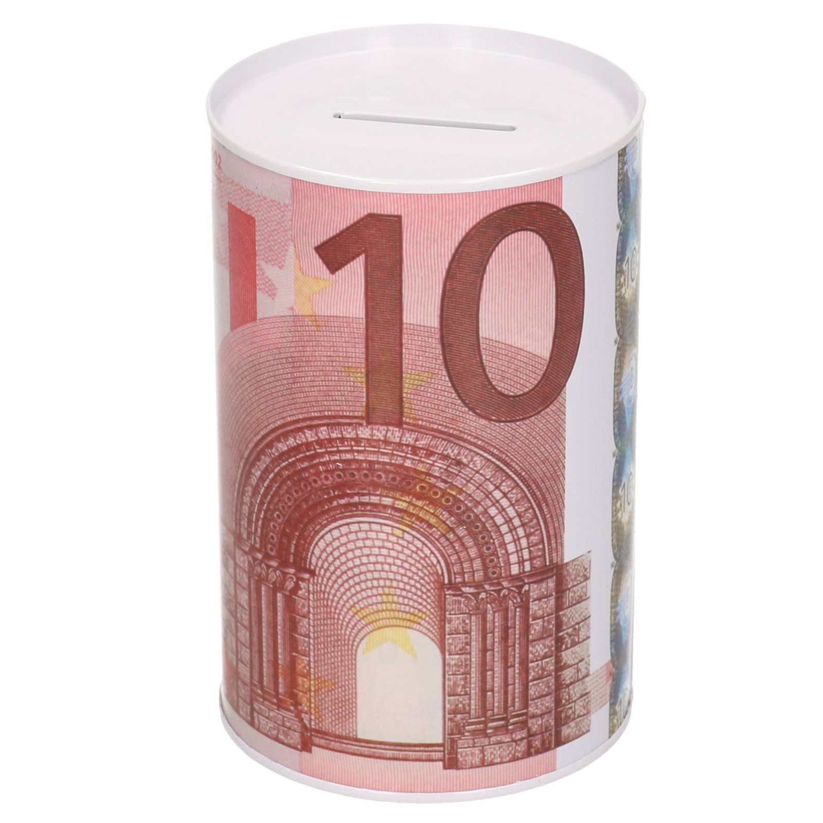 Spaarpot - 10 euro biljet - 8 x 13 cm - Blikken spaarpotten