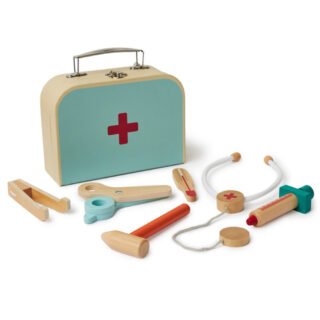 Ostaria Dokterskoffertje - voor kinderen - houten dokter speelgoed - doktertje spelen