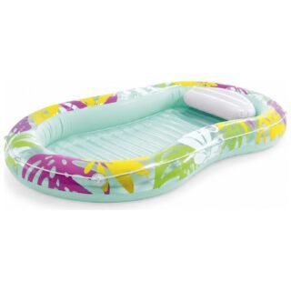 Intex Tanning pool Oasis - L202 x B120cm - groen - luchtbed/lounge - tropische print