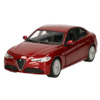 Modelauto/speelgoedauto Alfa Romeo Giulia - rood - schaal 1:24